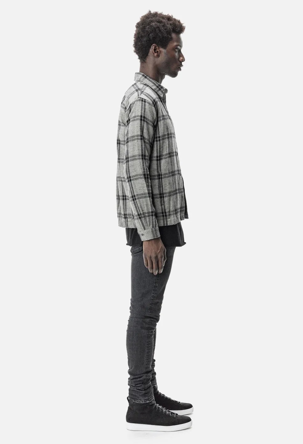 Switch Overshirt / Grey Plaid