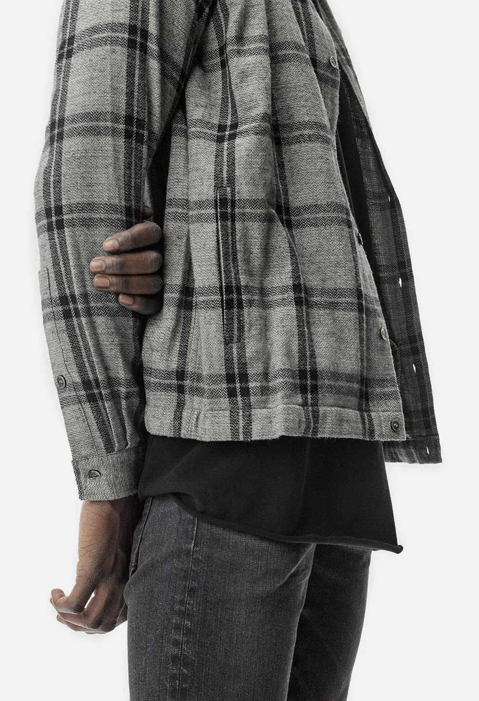 Switch Overshirt / Grey Plaid