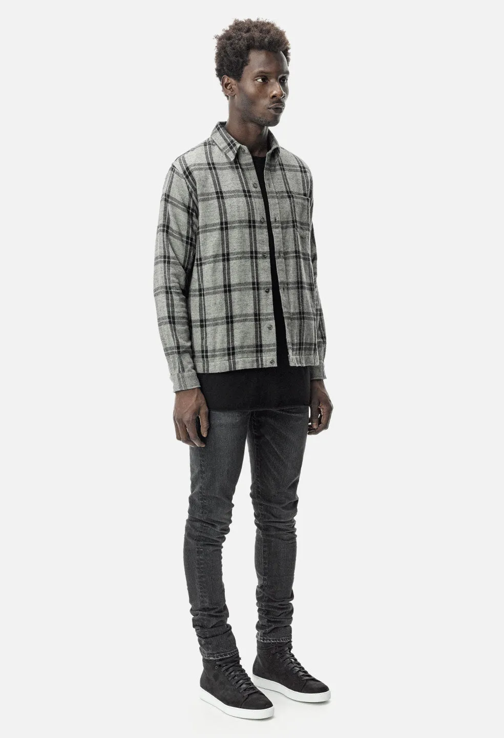 Switch Overshirt / Grey Plaid