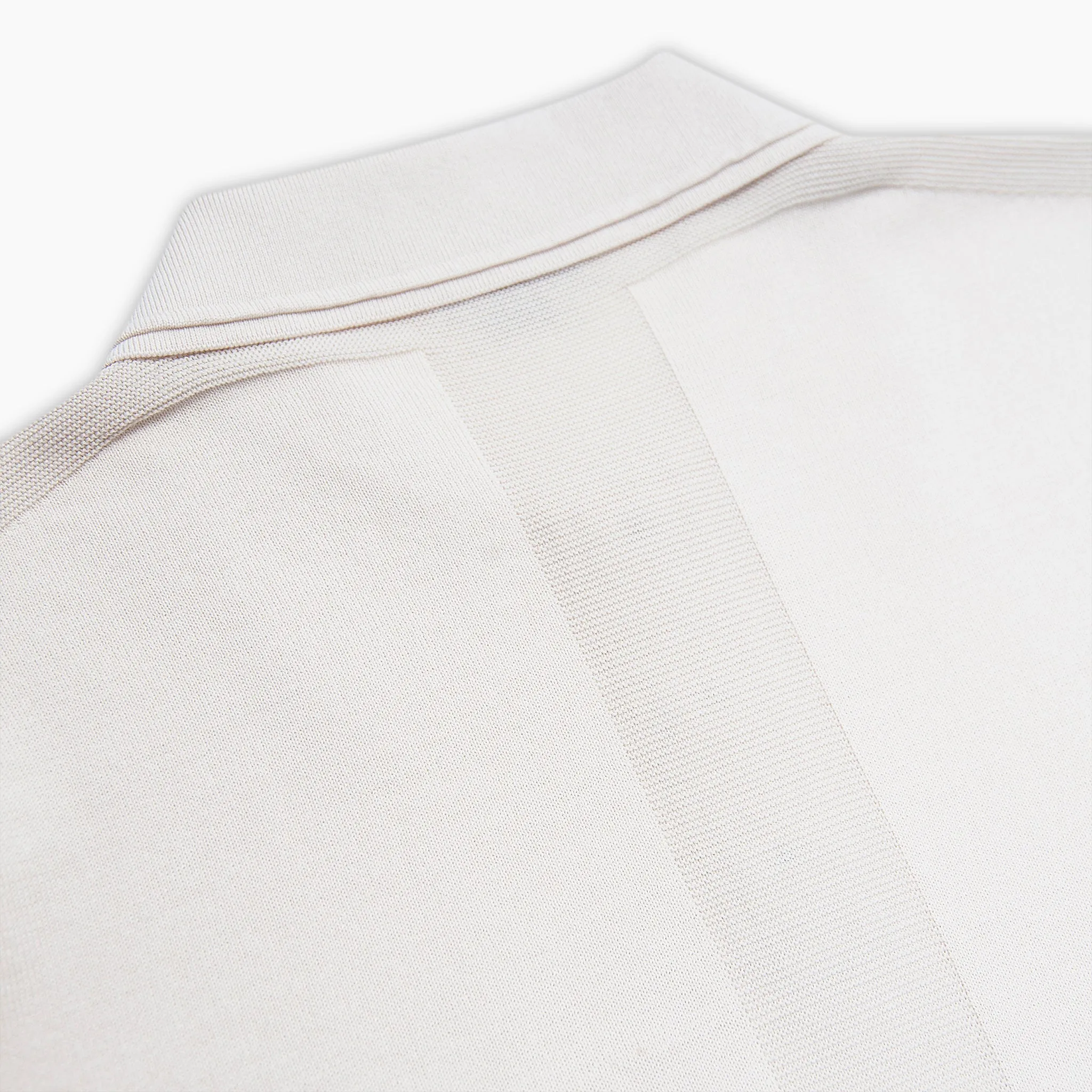 Tandery short-sleeved knitted Polo in Egyptian Cotton