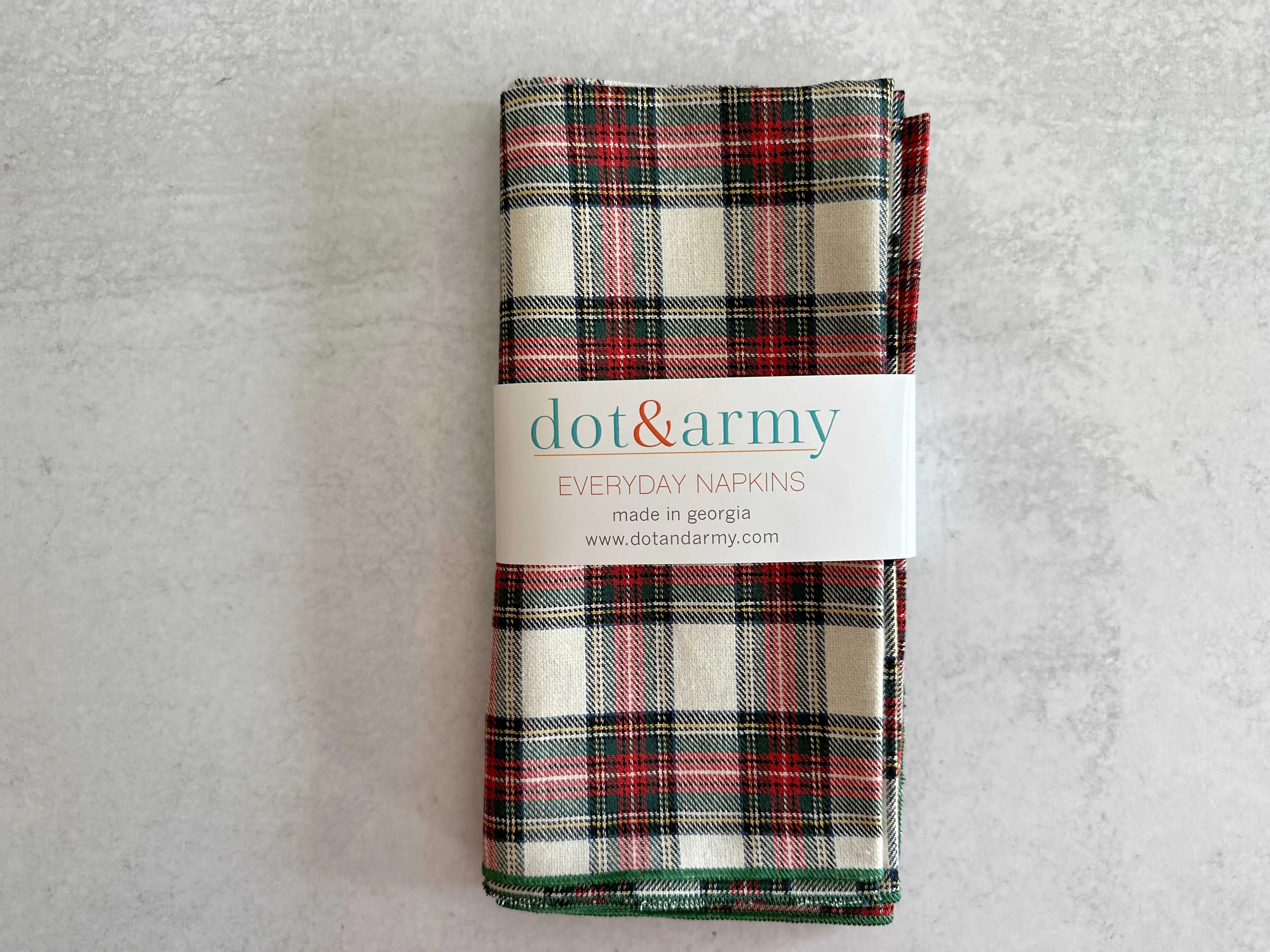 Tartan Cloth Napkins, set of four