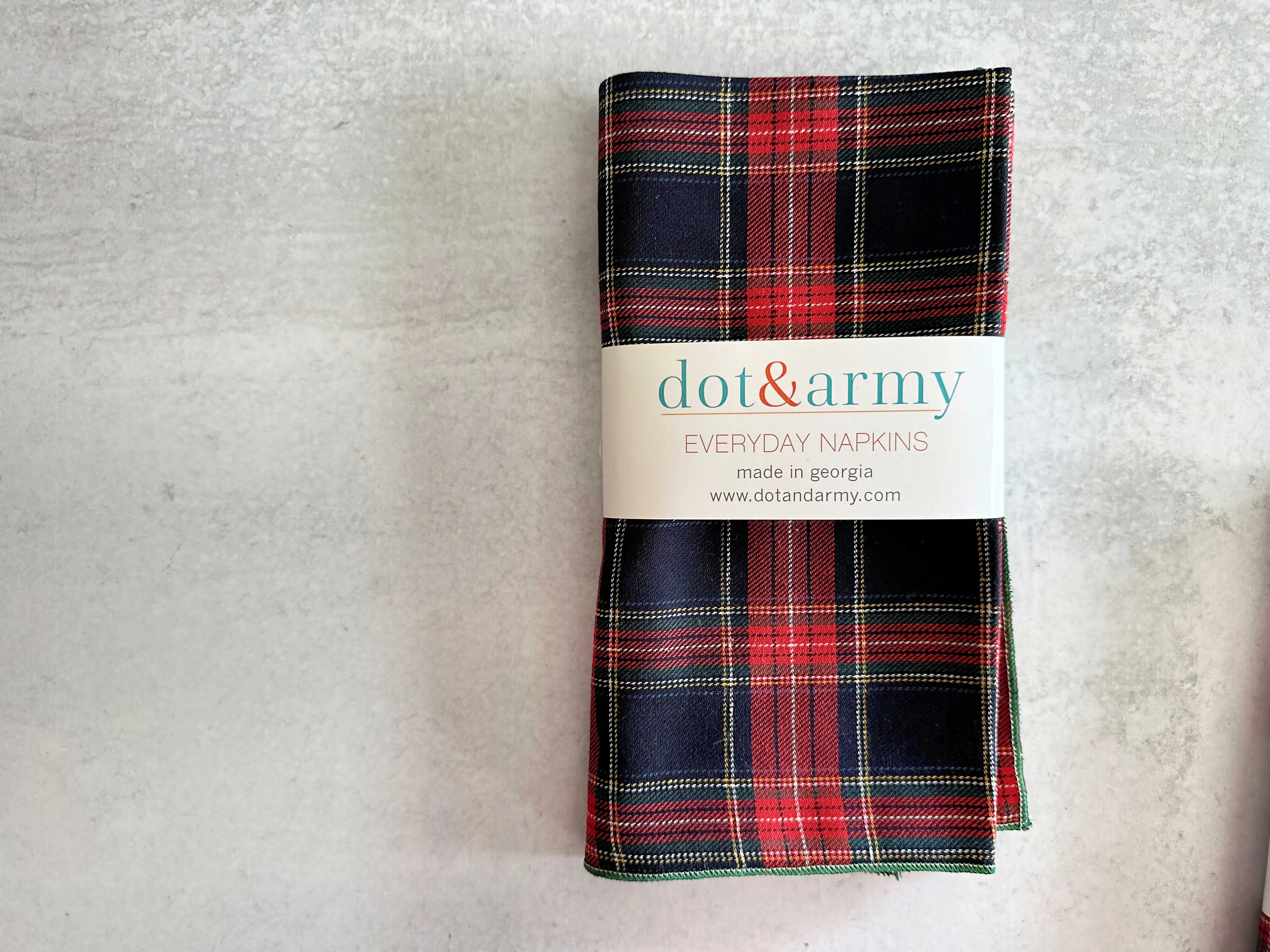 Tartan Cloth Napkins, set of four