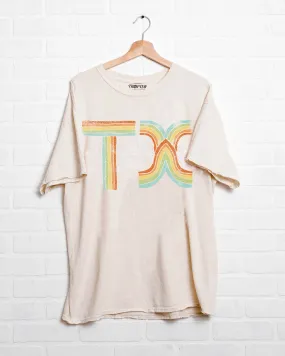 Texas TX Promise Off White Thrifted Tee