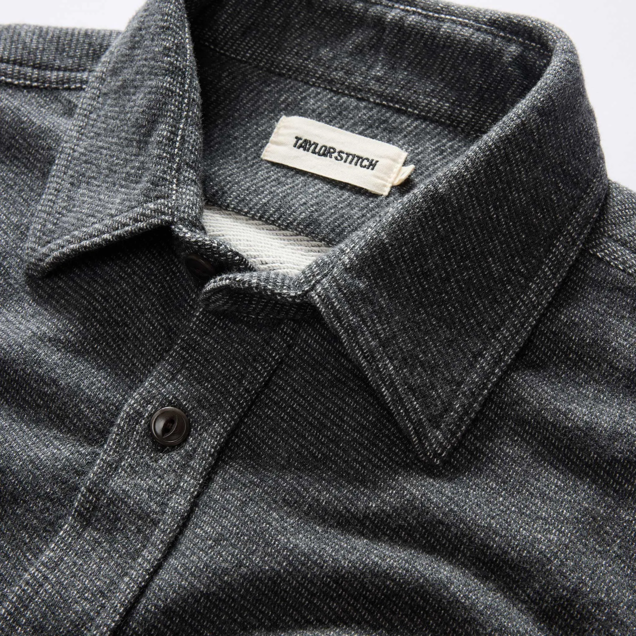 The Utility Shirt in Navy French Terry Twill Knit