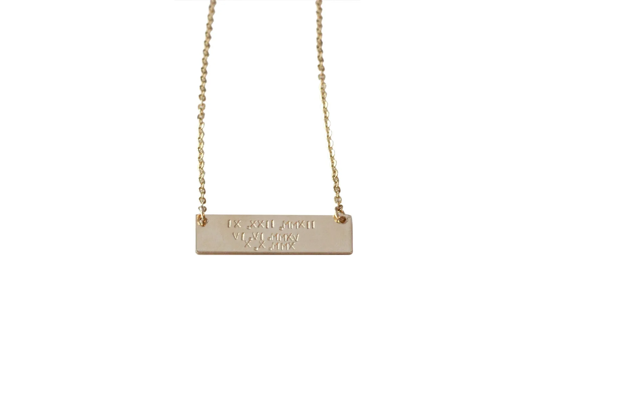 Thick Bar Necklace