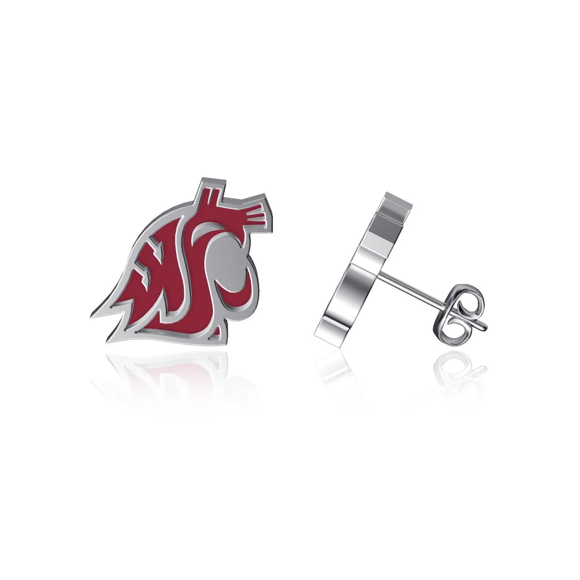 Washington State Cougars Post Earrings