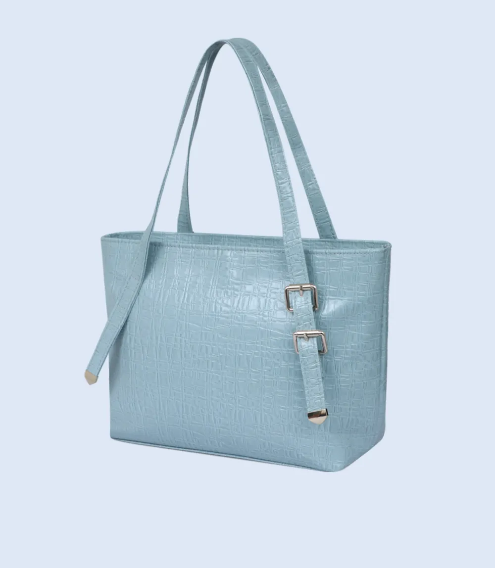 WB2391-BLUE-Women Shoulder Bag