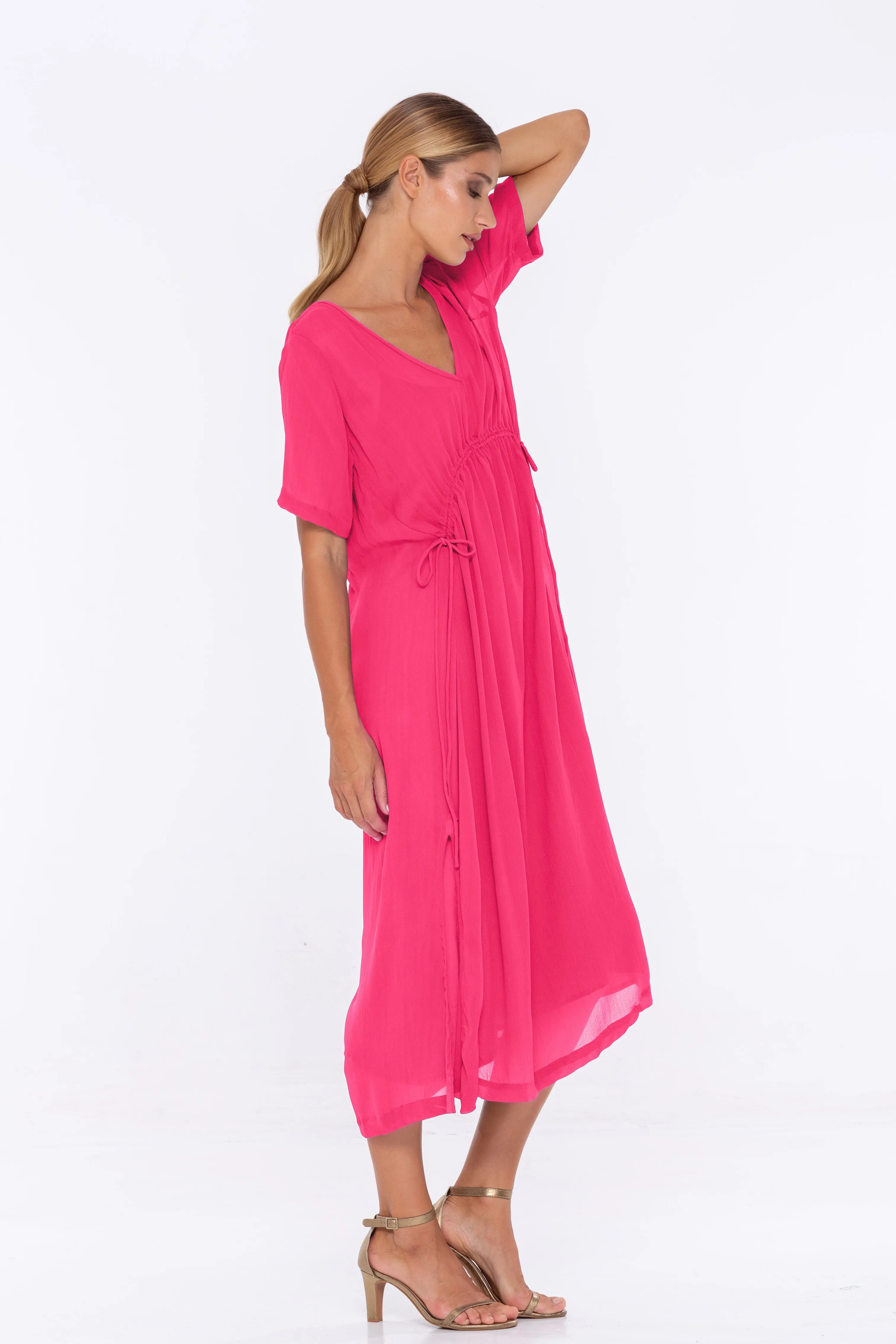 Whisper Dress - Fuchsia Fun