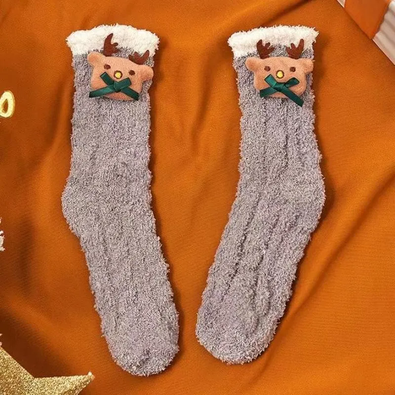 Women's Christmas Home Coral Fleece Socks